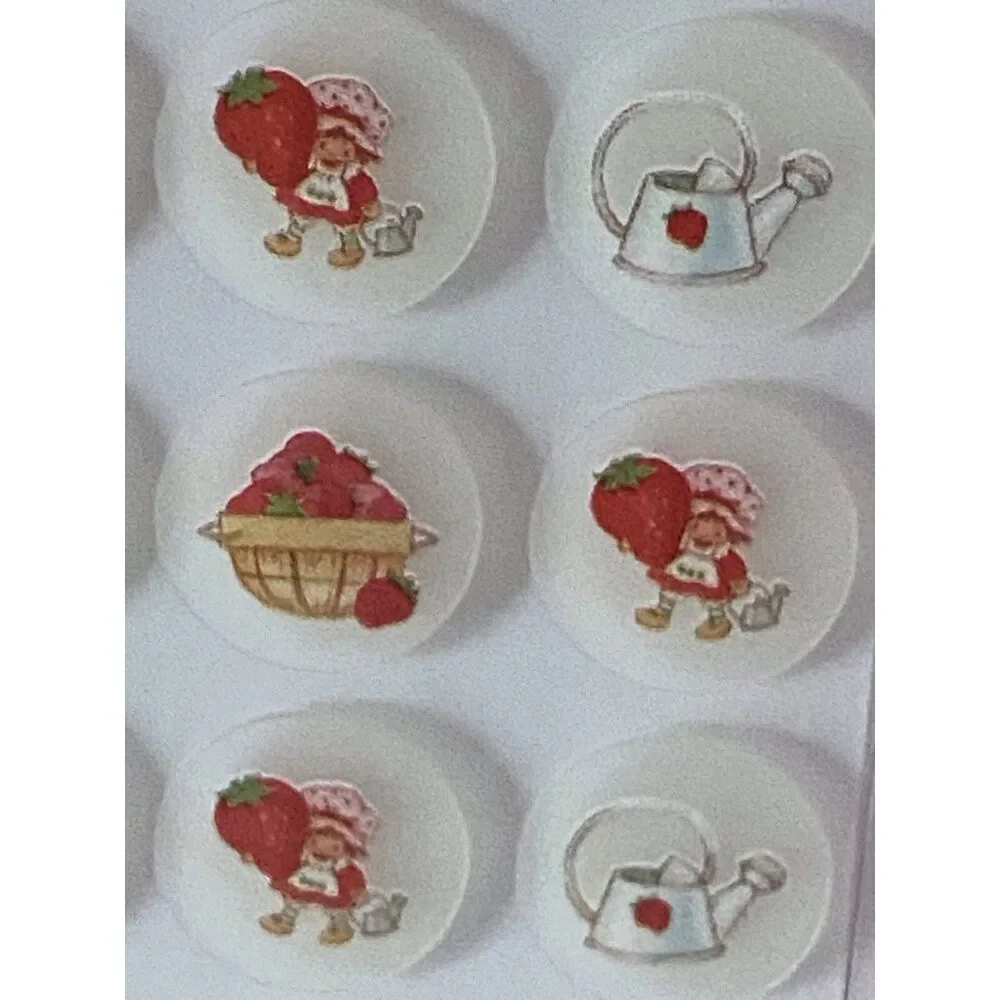 Strawberry Shortcake‎ Spot Patches With Keychain And Reusable Case Red 18 ct NEW